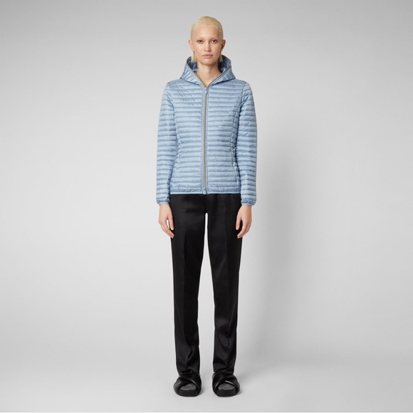 SAVE THE DUCK Jackets & Blazers - Like new Save the Duck Alexis lightweight puffer jacket in silver blue